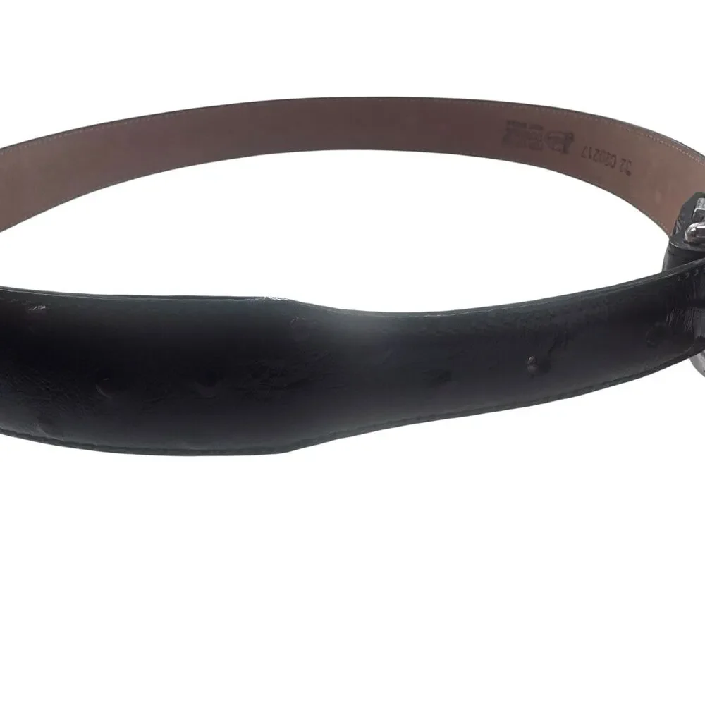 Justin Top Grain Cow Hide Brown Women's Belt, Size 32 Fast Shipping